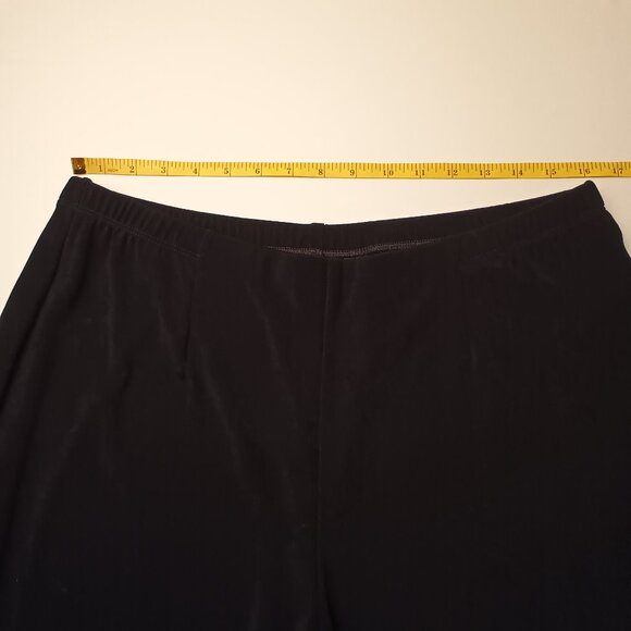 Chico's Travelers Knit Wide Leg Pants Size XL/16 Short High Rise Black Color - Picture 6 of 9